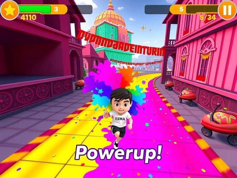 Color Run Adventure Indian festival event screenshot